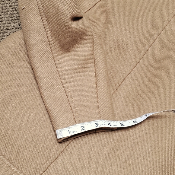 H&M wool blend Long biker jacket, Size 2 - Picture 15 of 16